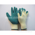 Green Latex Coating Work Glove (DKL324)